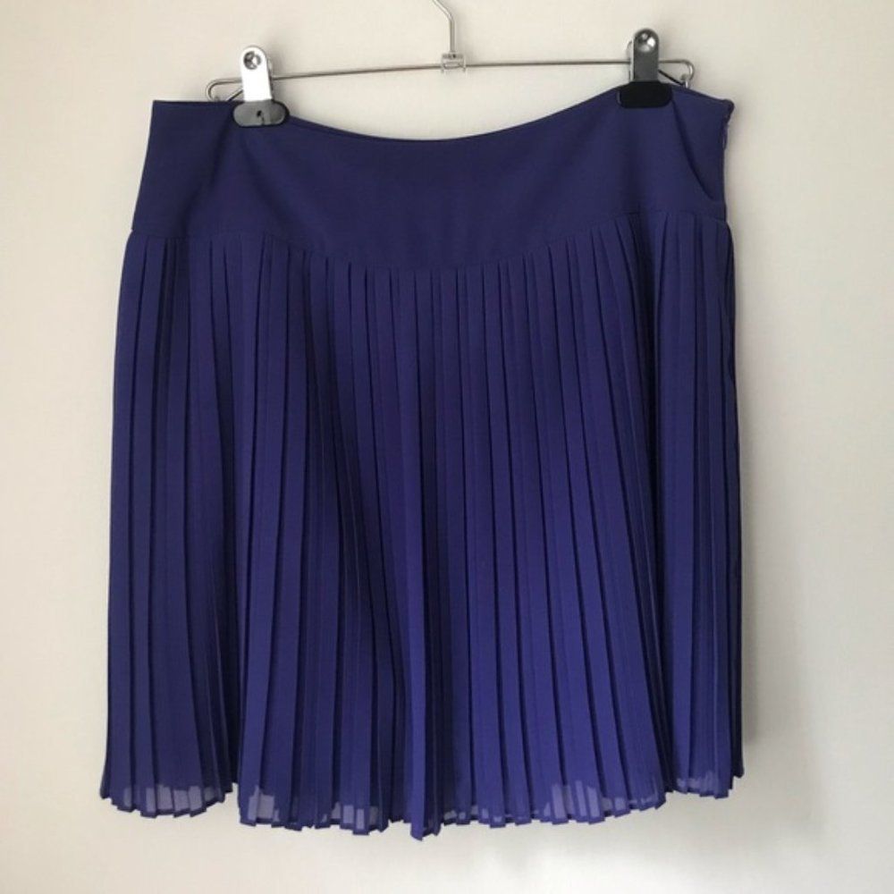LOFT Purple Pleated Skirt